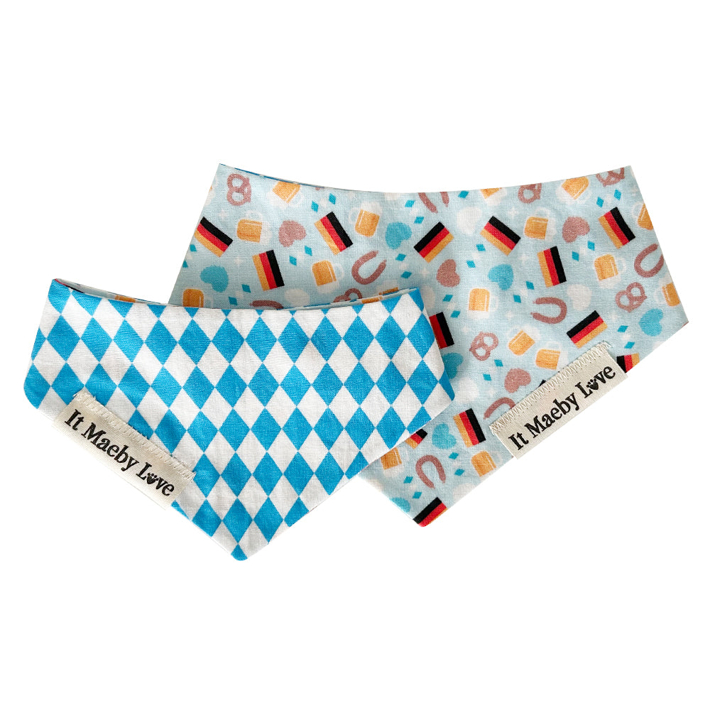 Biergarten Banner/Im-pretz-ive Prost! Reversible Dog Bandana