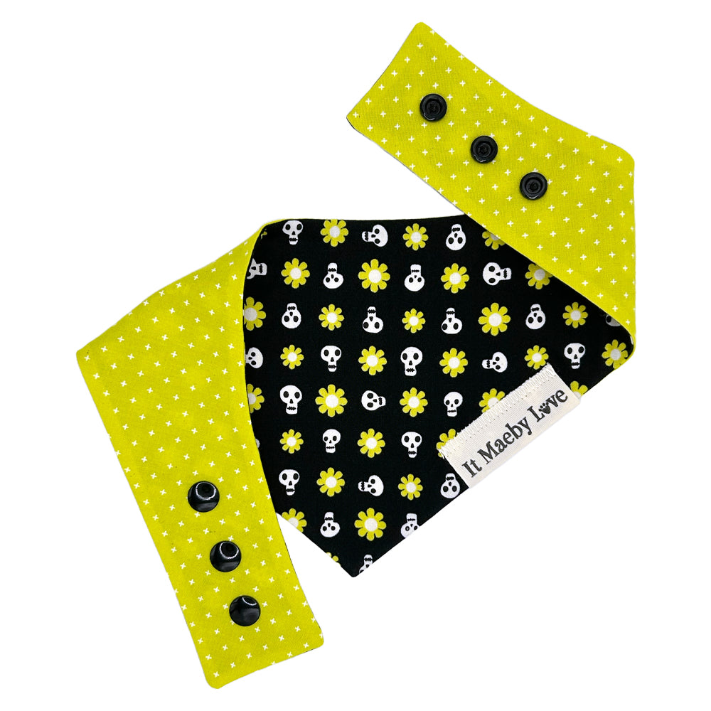 Good Spirits/Spooky Citron Reversible Dog Bandana