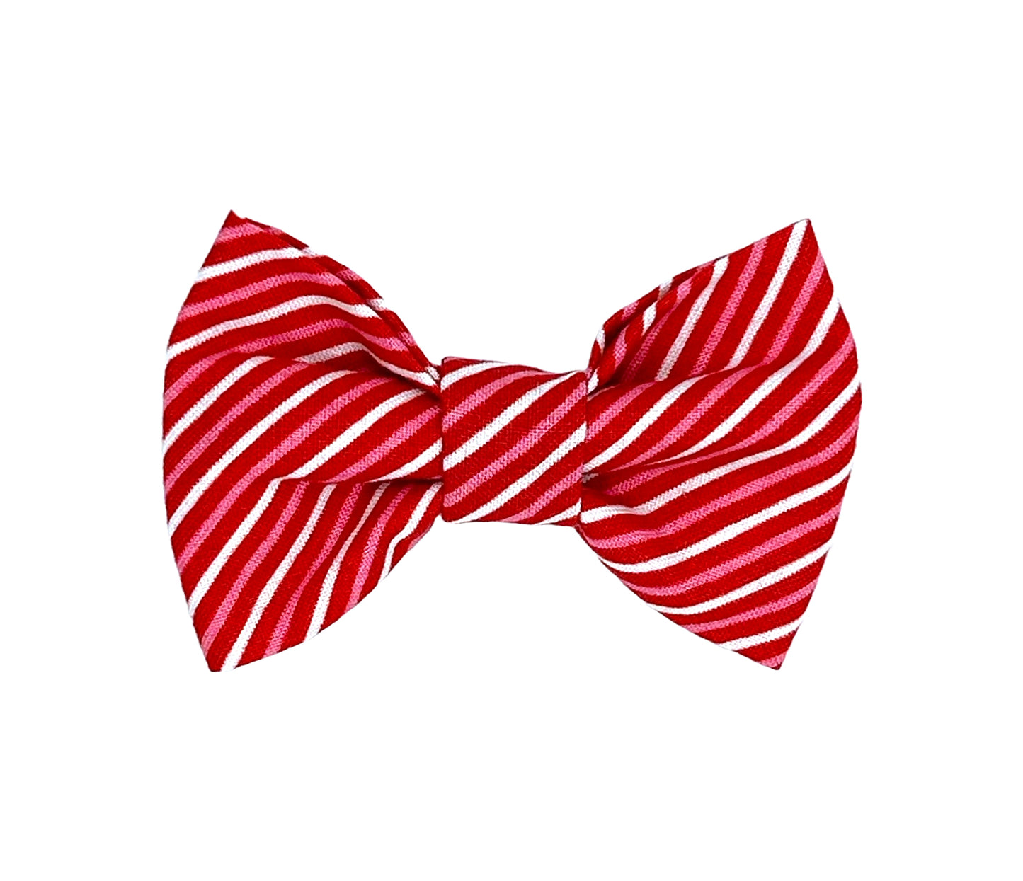 Heart Candy Stripes Pet Bow Tie