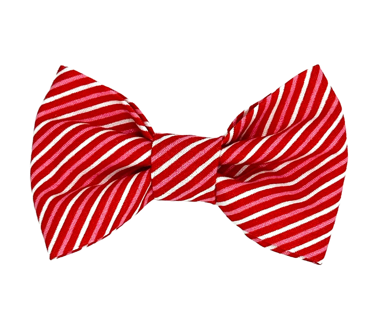Heart Candy Stripes Pet Bow Tie