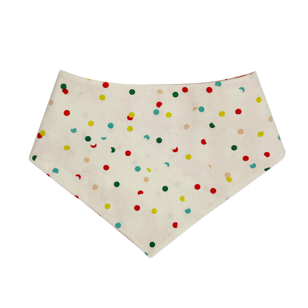 Jolly Snow Babies/Hole Punch Patchwork Pattern Reversible Dog Bandana