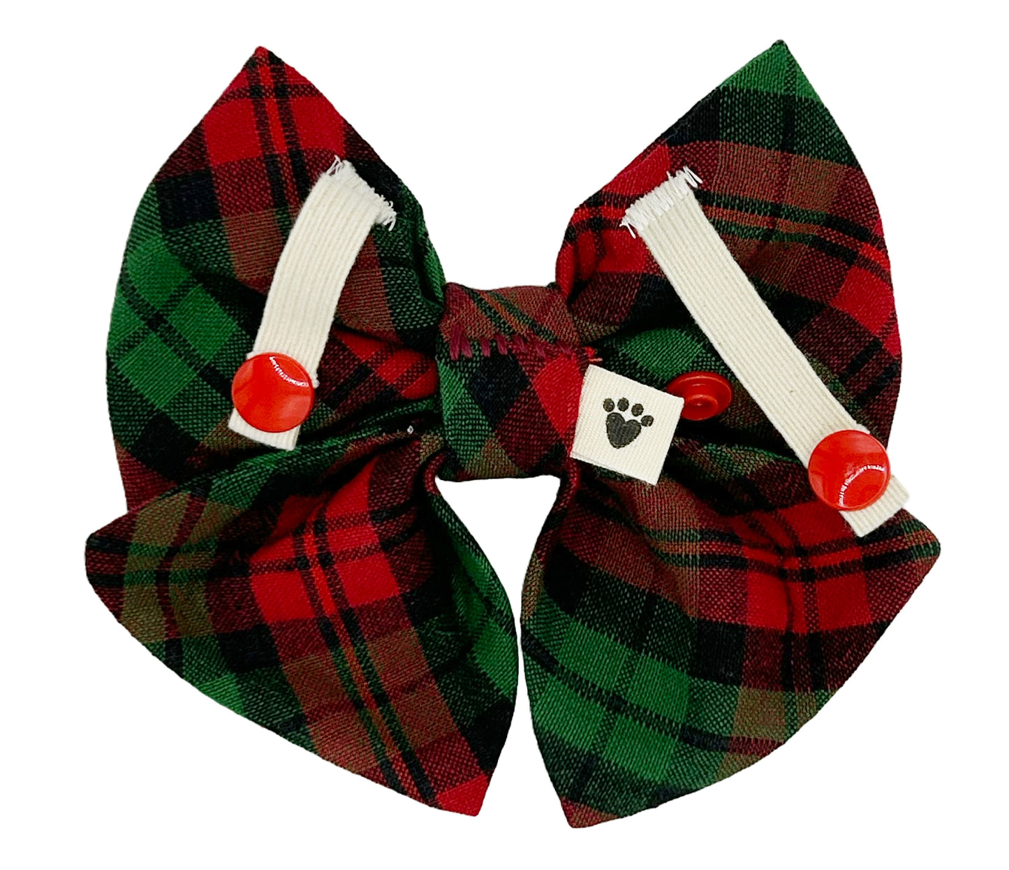 Jingle Paws Plaid Pet Sailor Bow Tie