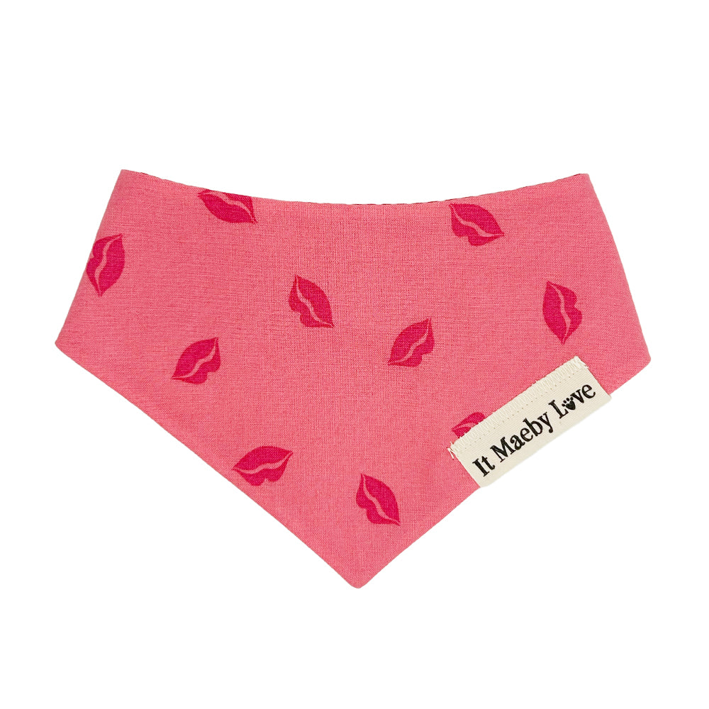 XOXO/Heart Candy Stripes Reversible Dog Bandana