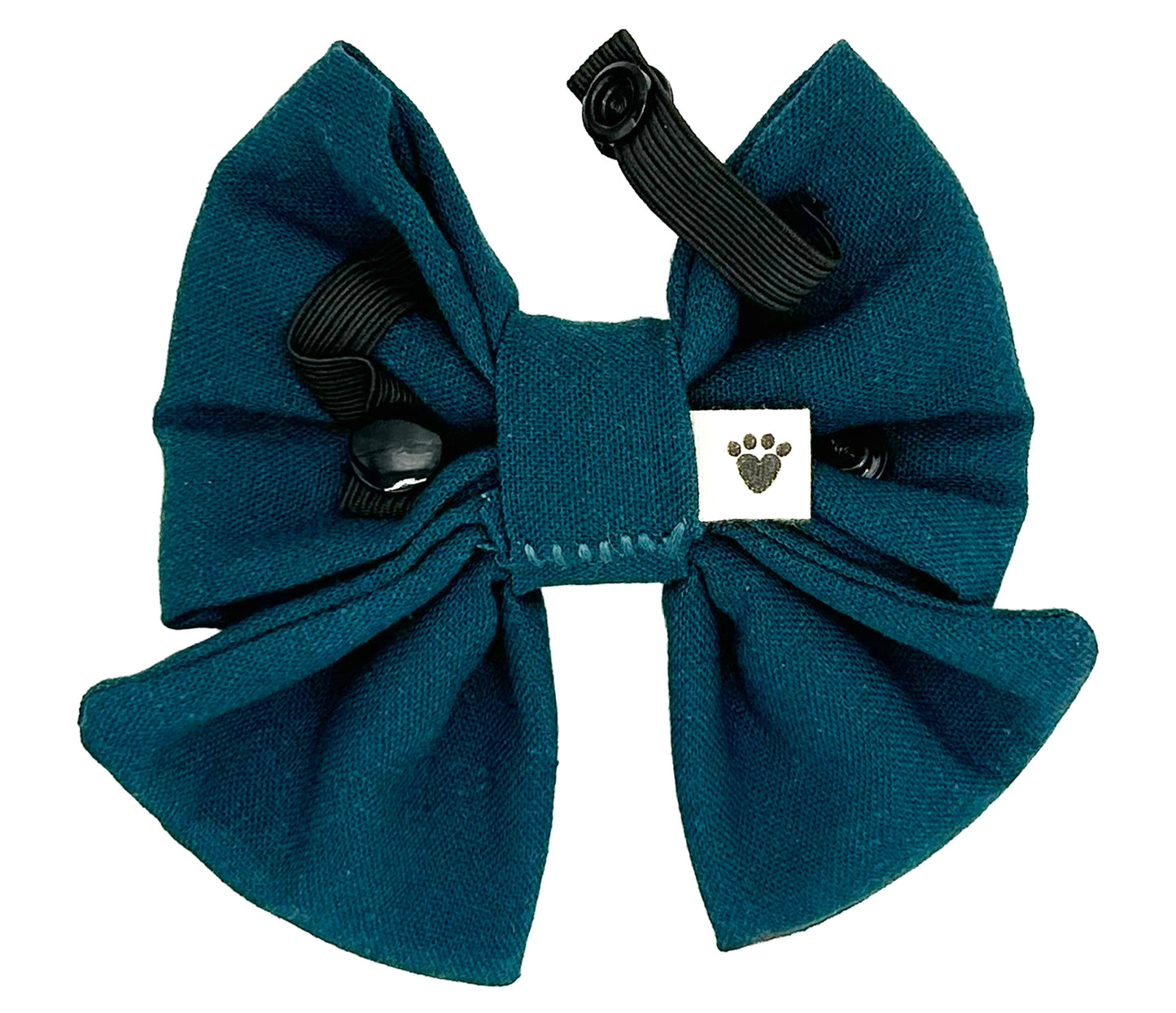 Dark Teal Pet Sailor Bow Tie