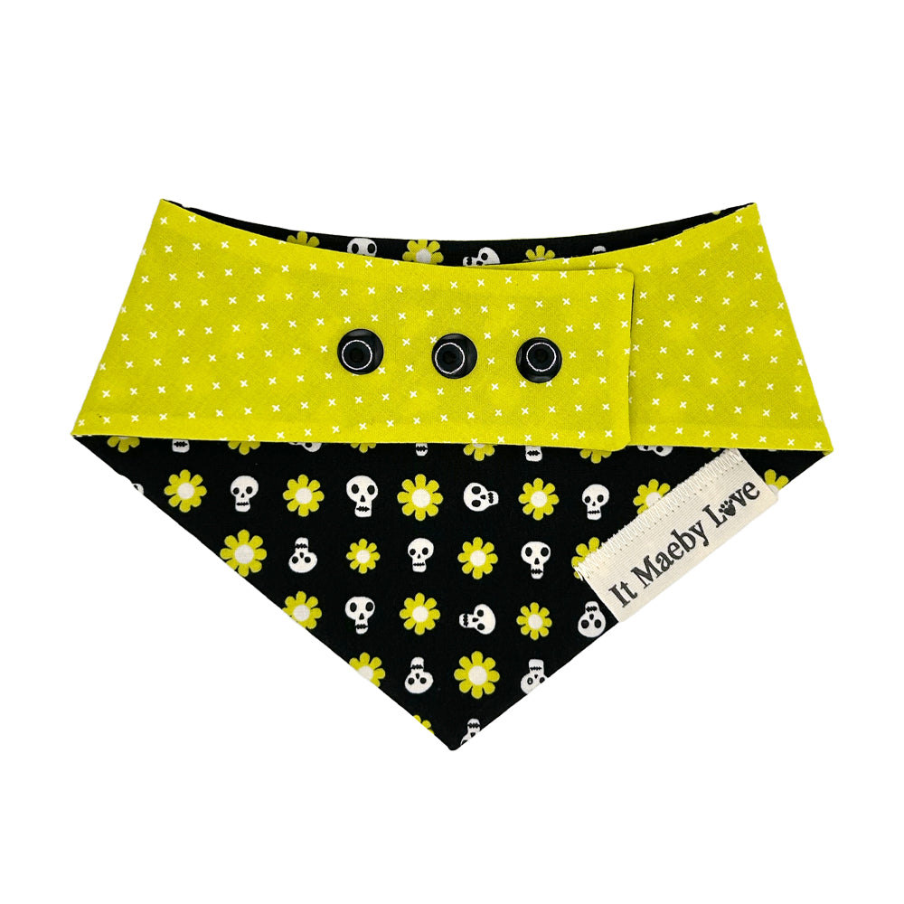 Good Spirits/Spooky Citron Reversible Dog Bandana