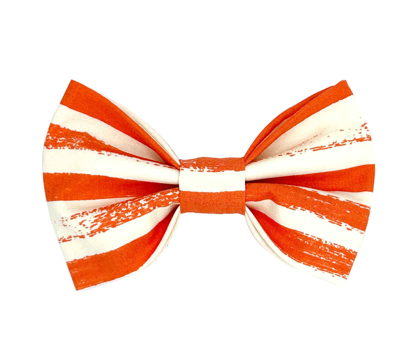 Tangerine Stripe Pet Bow Tie