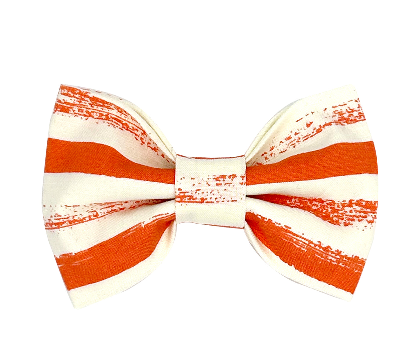 Tangerine Stripe Pet Bow Tie