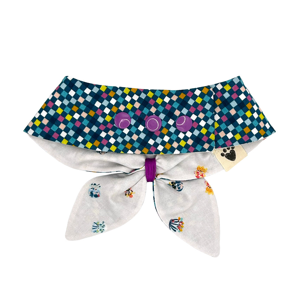 JellyFish/90s Checks Dog Neckerchief