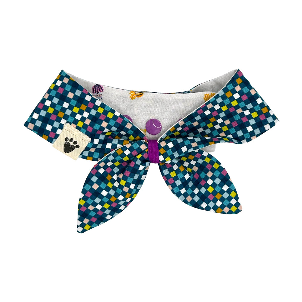 JellyFish/90s Checks Dog Neckerchief