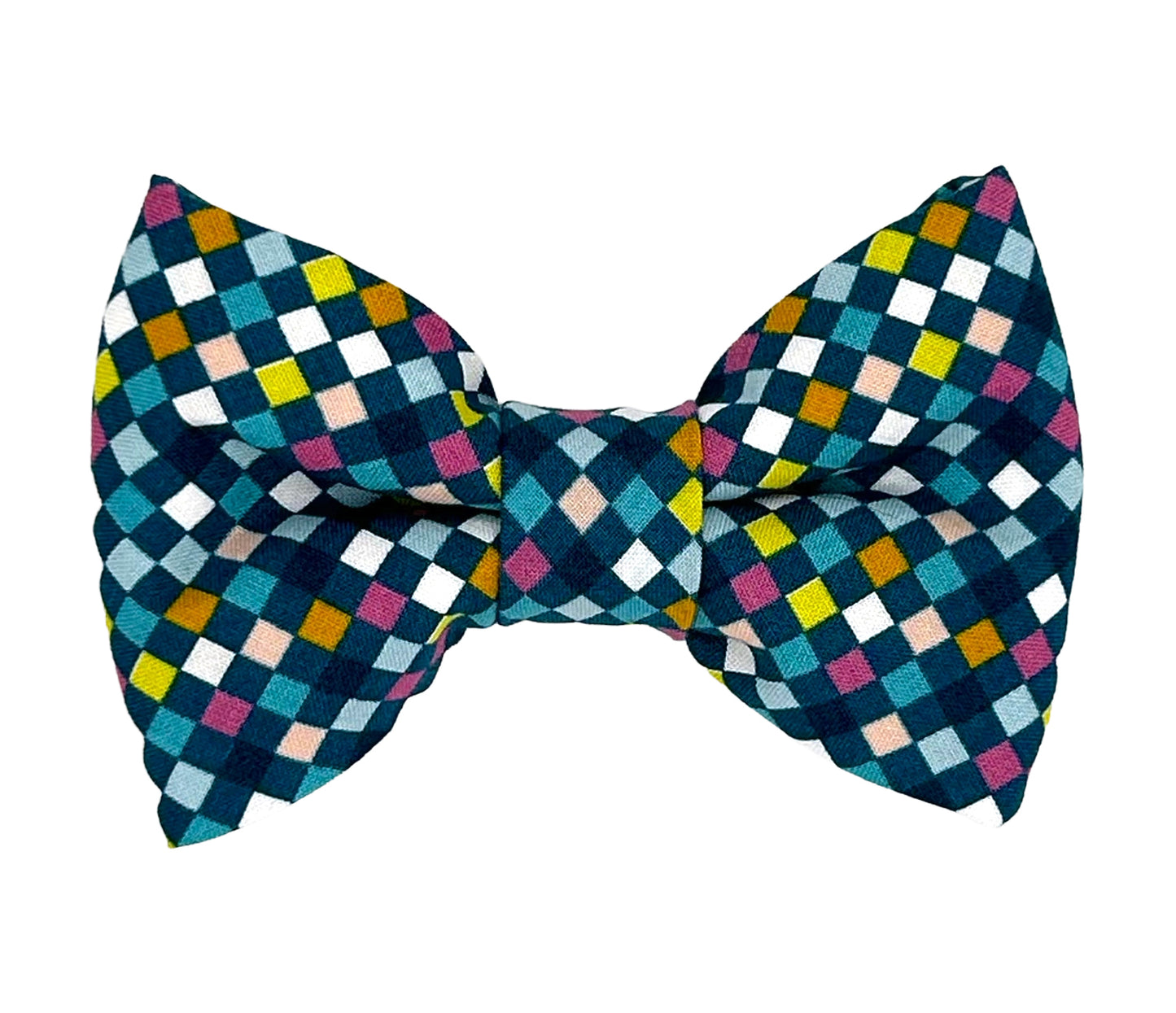 90s Checks Pet Bow Tie