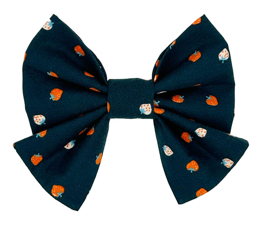 Berry Blue Pet Sailor Bow Tie