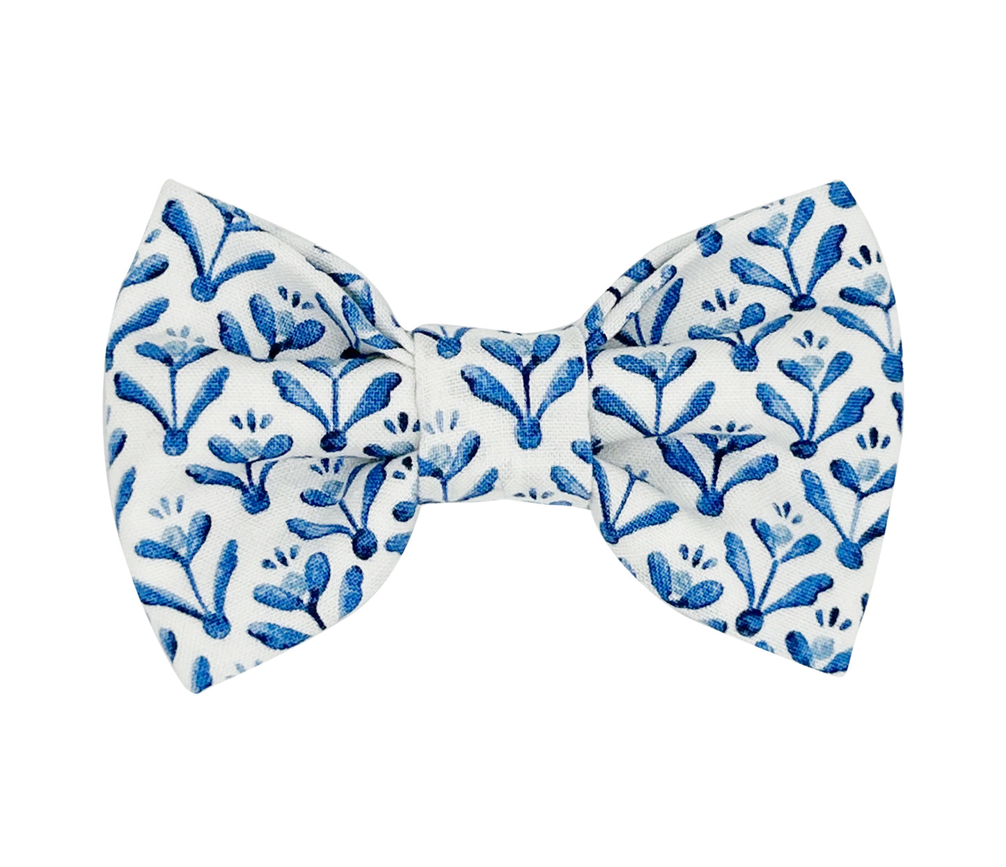 Bone-afide Blue Floral Pet Bow Tie