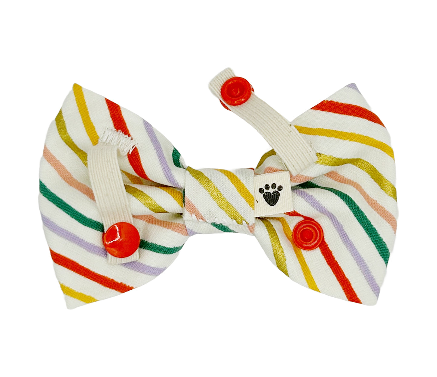 Fall Stripes Pet Bow Tie