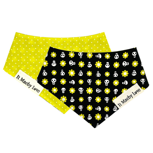 Good Spirits/Spooky Citron Reversible Dog Bandana