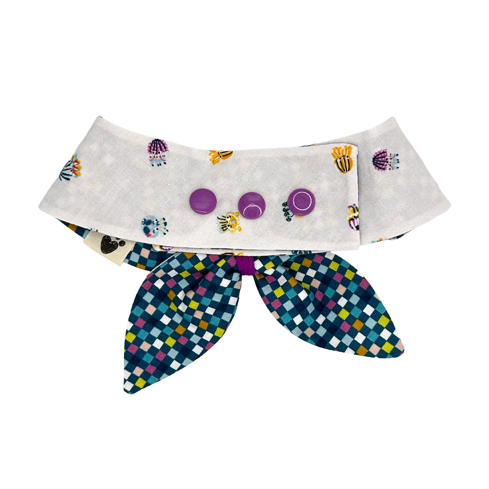 JellyFish/90s Checks Dog Neckerchief