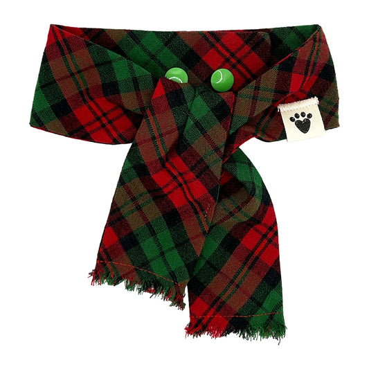 Jingle Paws Plaid Dog Scarf
