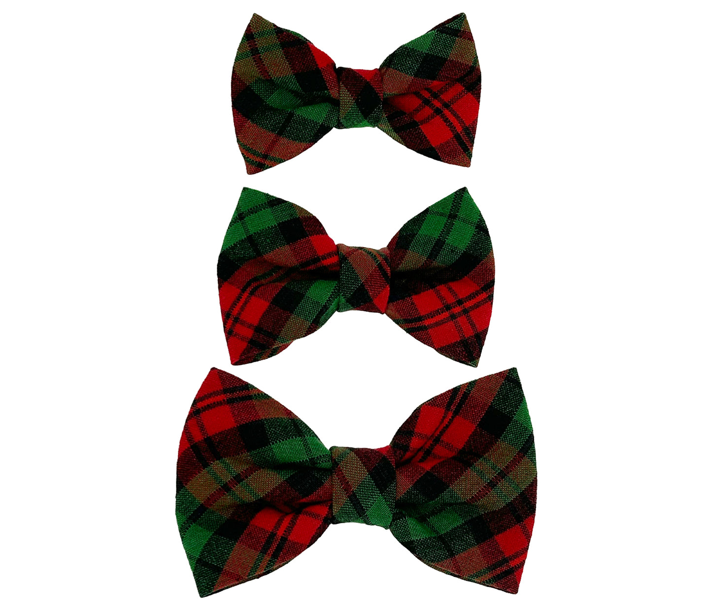 Jingle Paws Plaid Pet Bow Tie