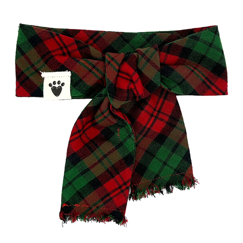 Jingle Paws Plaid Dog Scarf