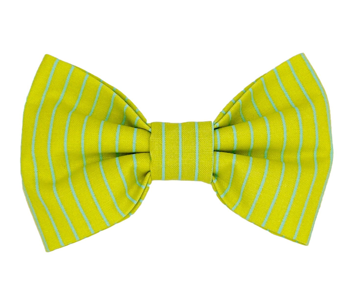 Neon Stripes Blue & Green Pet Bow Tie