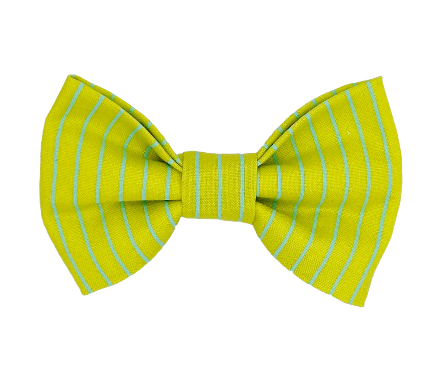 Neon Stripes Blue & Green Pet Bow Tie