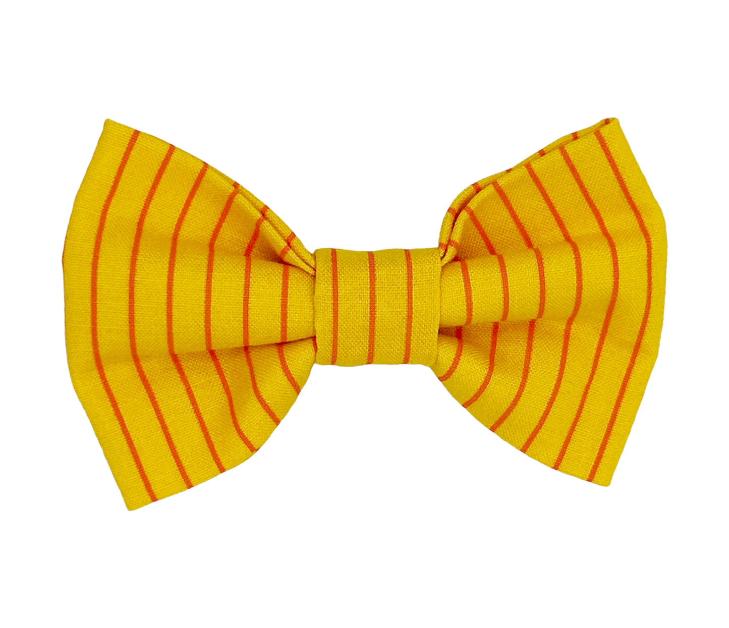 Neon Stripes Pink & Yellow Pet Bow Tie