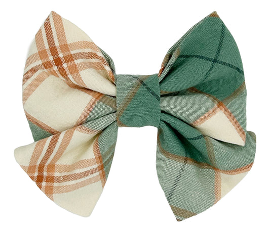 Peach Picnic Pet Sailor Bow Tie