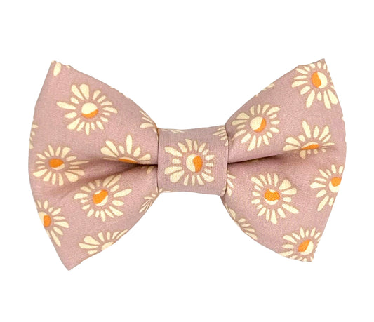 Peach & Thistle Floral Pet Bow Tie