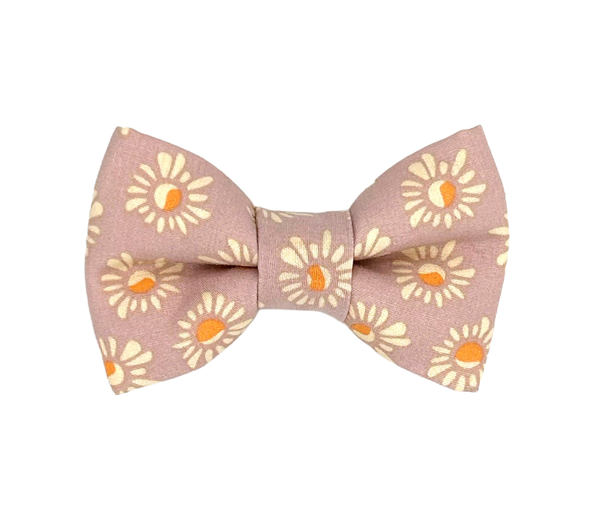 Peach & Thistle Floral Pet Bow Tie