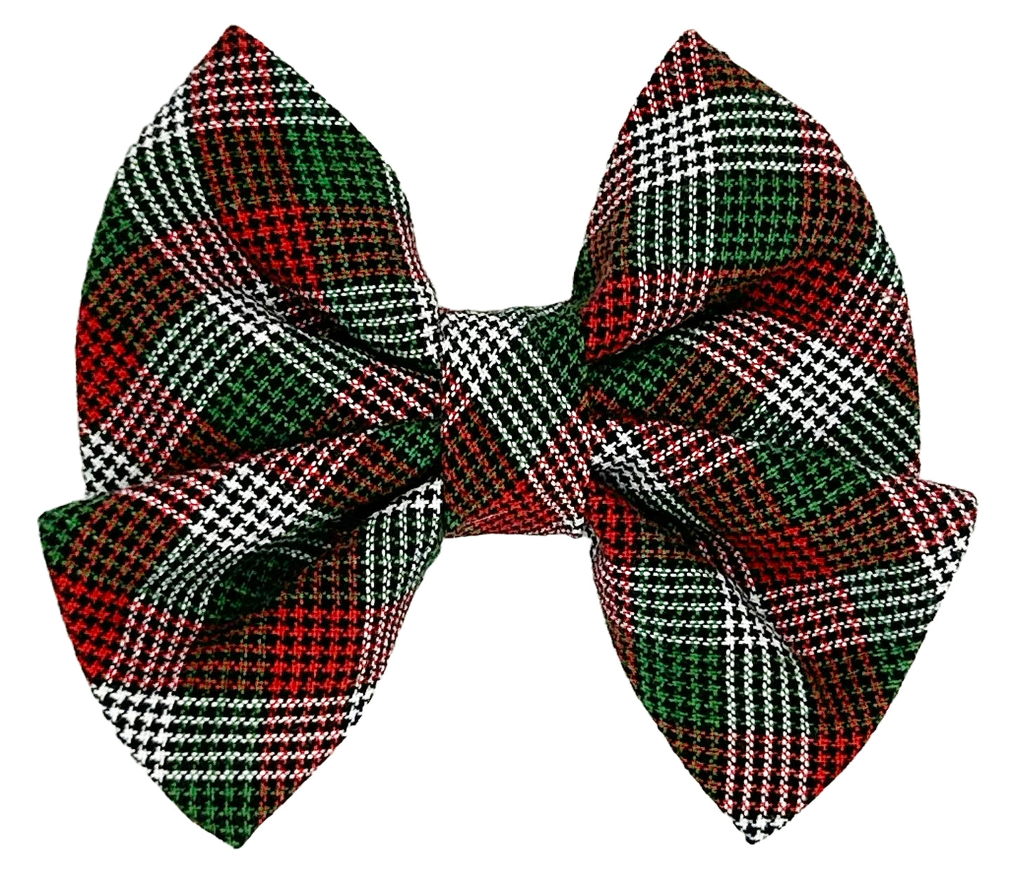 Peppermint Stick Plaid Pet Sailor Bow Tie
