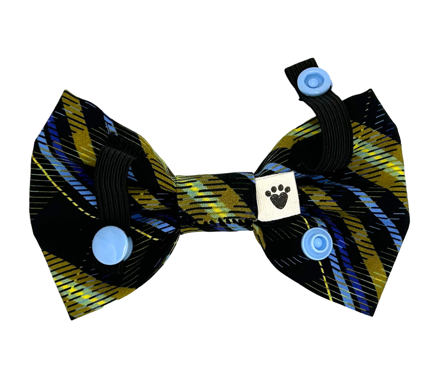 Phantom Plaid Pet Bow Tie