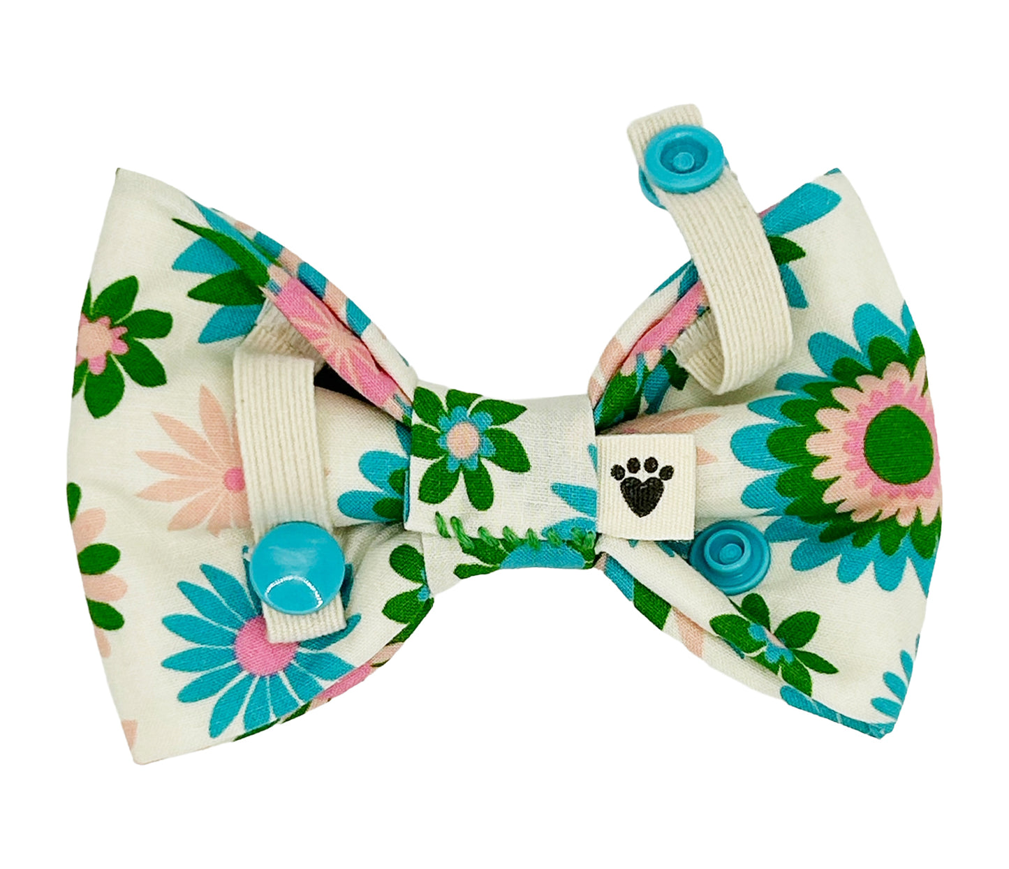 Preppy Floral Pet Bow Tie