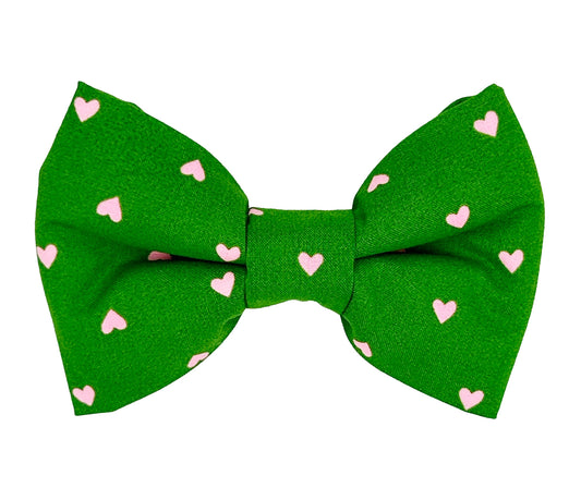 Preppy Hearts Pet Bow Tie