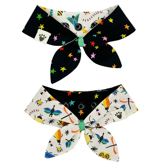 Buggin Out/Rainbow Stars Dog Neckerchief