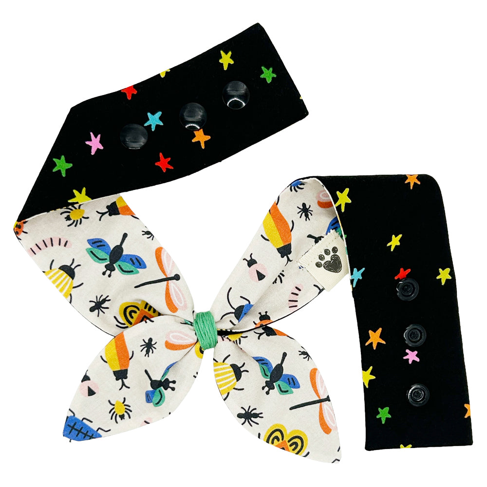 Buggin Out/Rainbow Stars Dog Neckerchief
