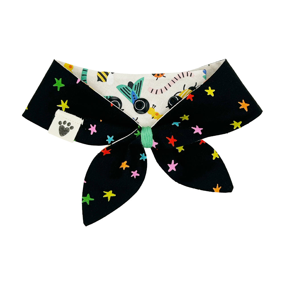 Buggin Out/Rainbow Stars Dog Neckerchief