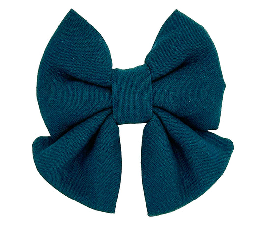 Dark Teal Pet Sailor Bow Tie