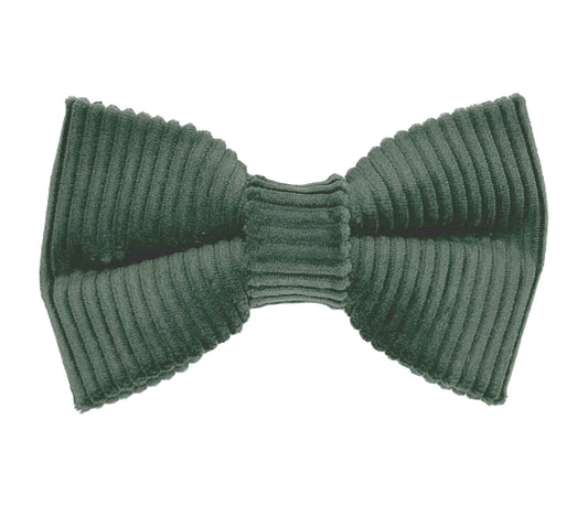 Spruce Green Corduroy Pet Bow Tie