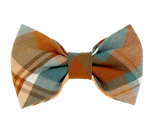 Watering Hole Plaid Pet Bow Tie