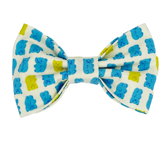 Yummy Gummy Blue & Green Pet Bow Tie