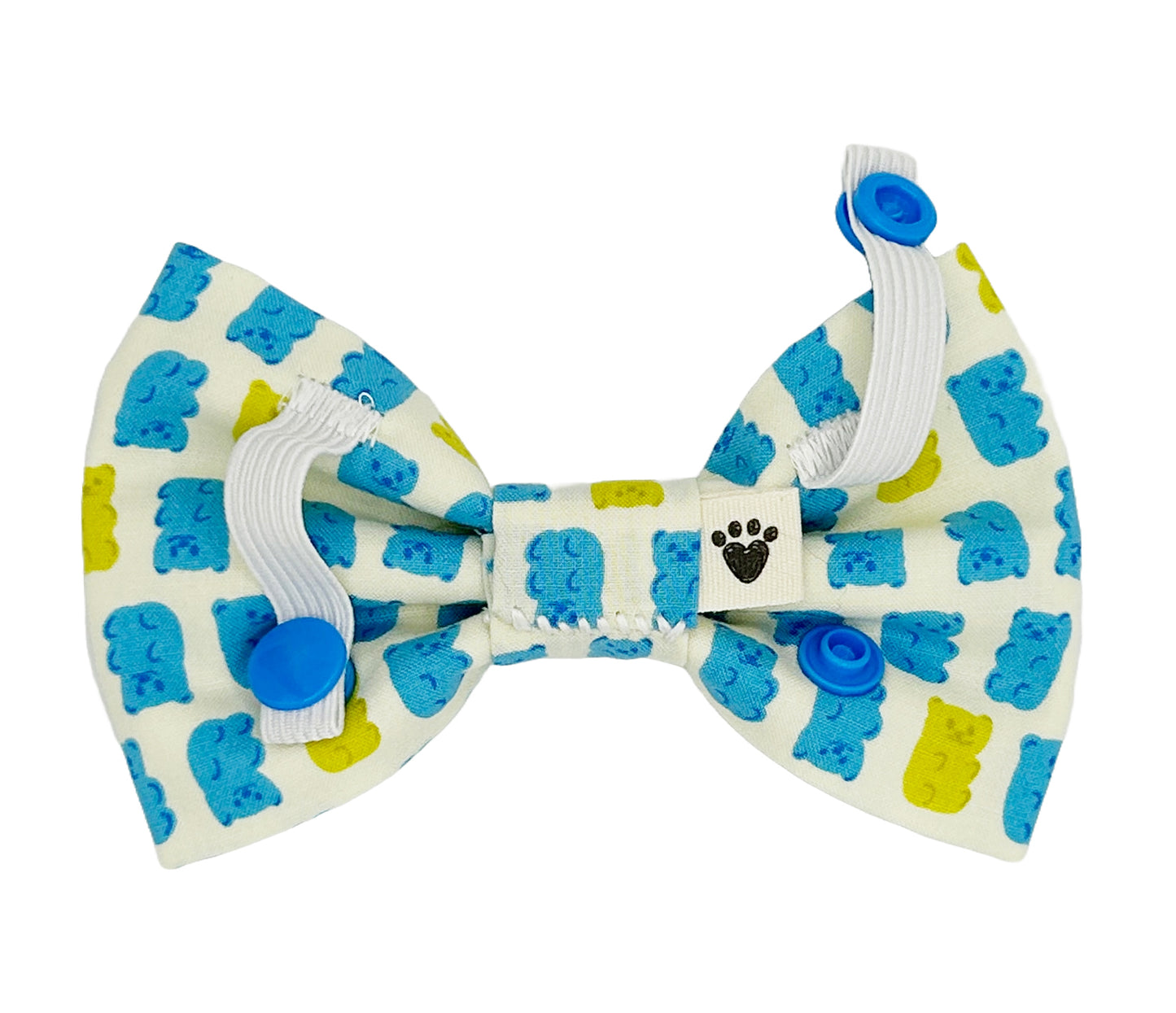 Yummy Gummy Blue & Green Pet Bow Tie